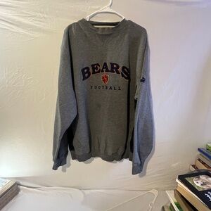 Chicago Bears Gray Football Crewneck Sweatshirt